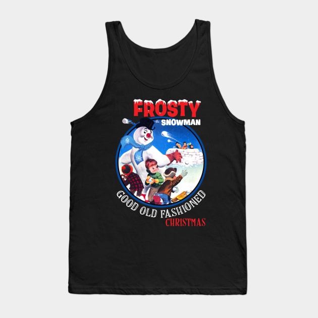 Frosty the Snowman Vintage Christmas Tank Top by Joaddo
